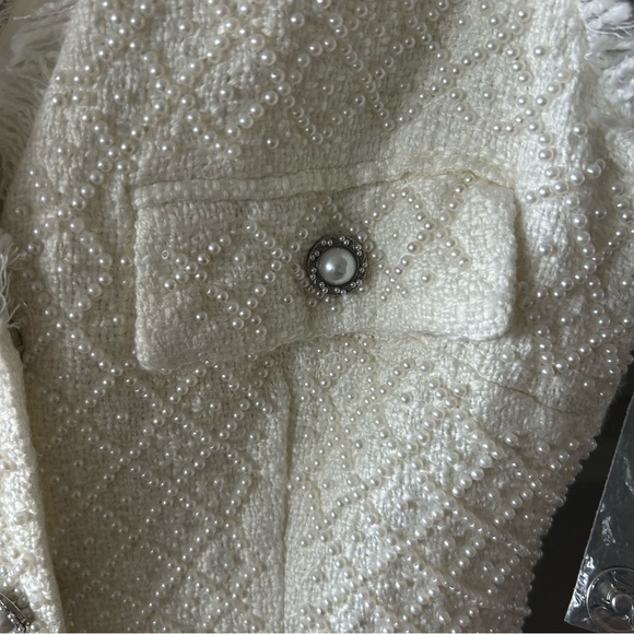 NWT Anthropologie BHLDN Ella Tweed Pearl Dress Bridal - Picture 11 of 11